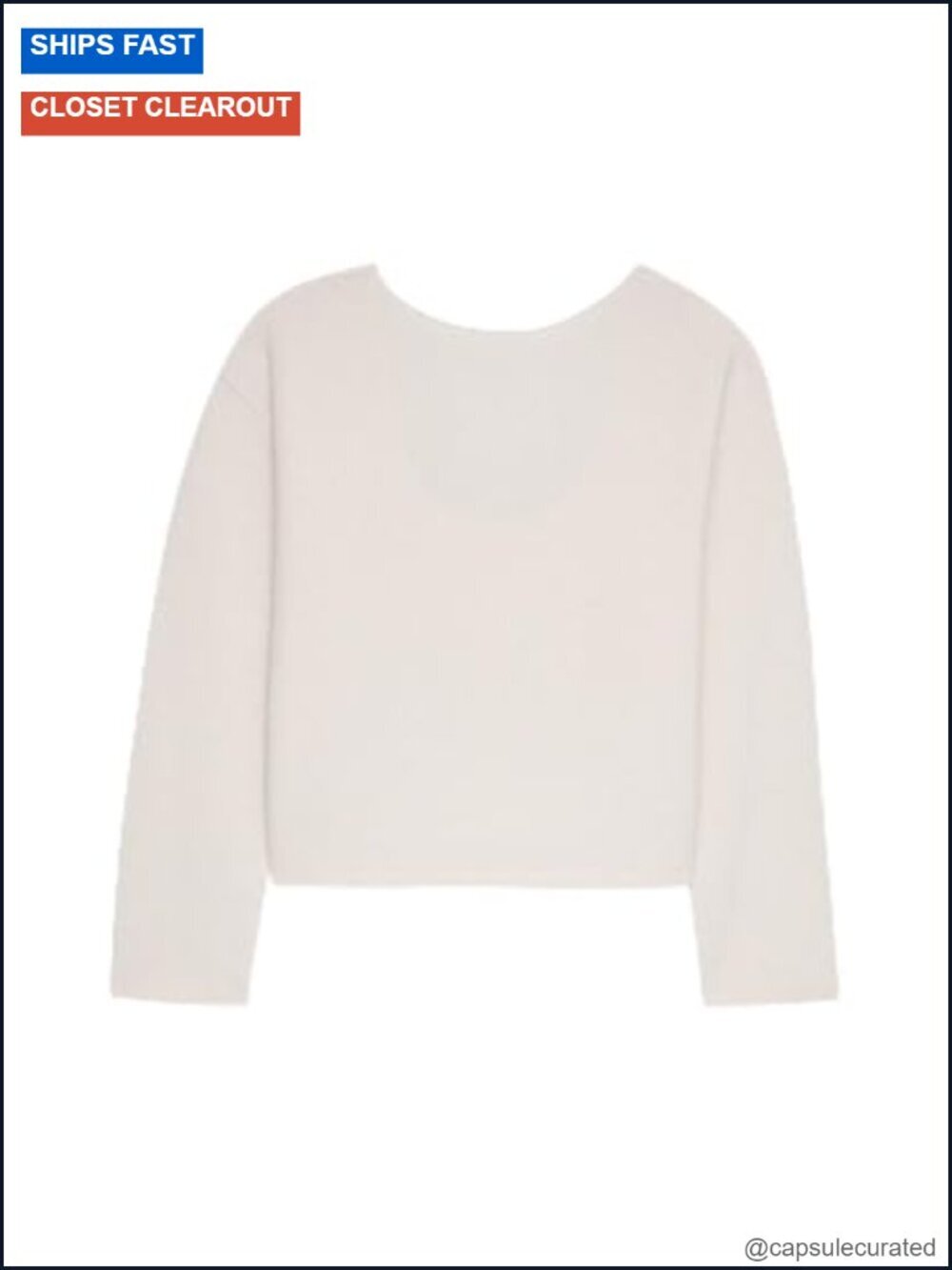 100% Cashmere Reversible Boatneck Sweater Pullover